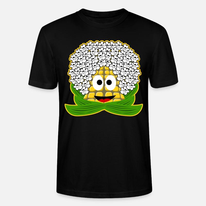 Popcorn Mais - Stanley/Stella Unisex Bio-T-Shirt CRAFTER - Schwarz