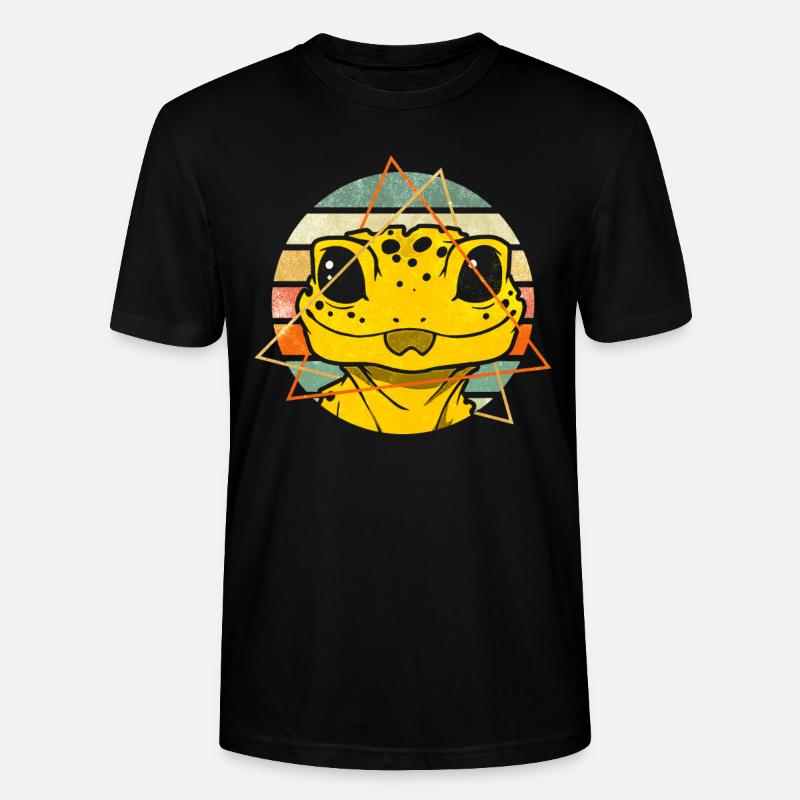 Gecko mignon - T-shirt bio CRAFTER Stanley Stella Unisexe - noir
