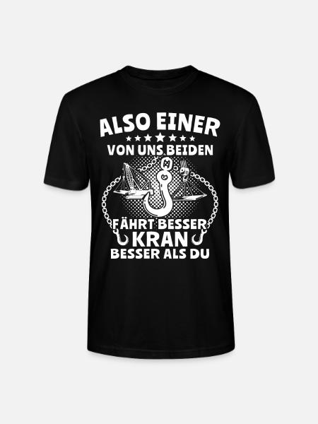 Kranfahrer Kranführer Kran - Stanley/Stella Unisex Bio-T-Shirt CRAFTER - Schwarz