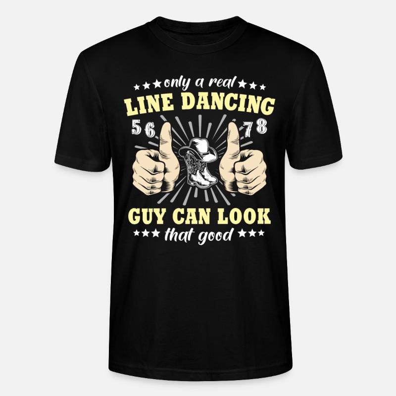 Line Dancing Geschenk - Stanley/Stella Unisex Bio-T-Shirt CRAFTER - Schwarz
