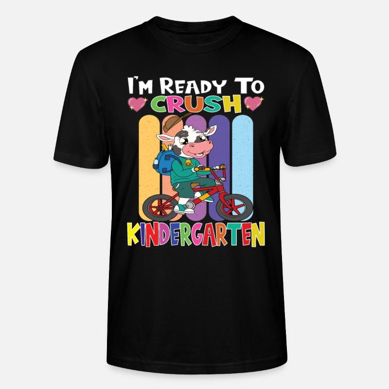 Kindergartenkind Kindergarten Geschenk - Stanley/Stella Unisex Bio-T-Shirt CRAFTER - Schwarz