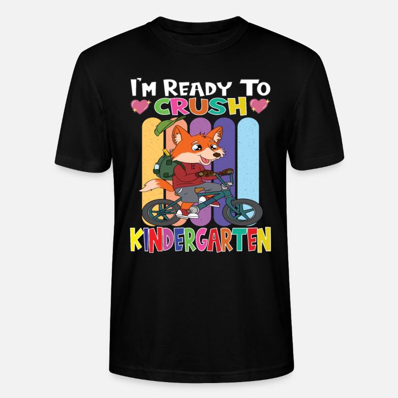 Kindergartenkind Kindergarten Geschenk - Stanley/Stella Unisex Bio-T-Shirt CRAFTER - Schwarz