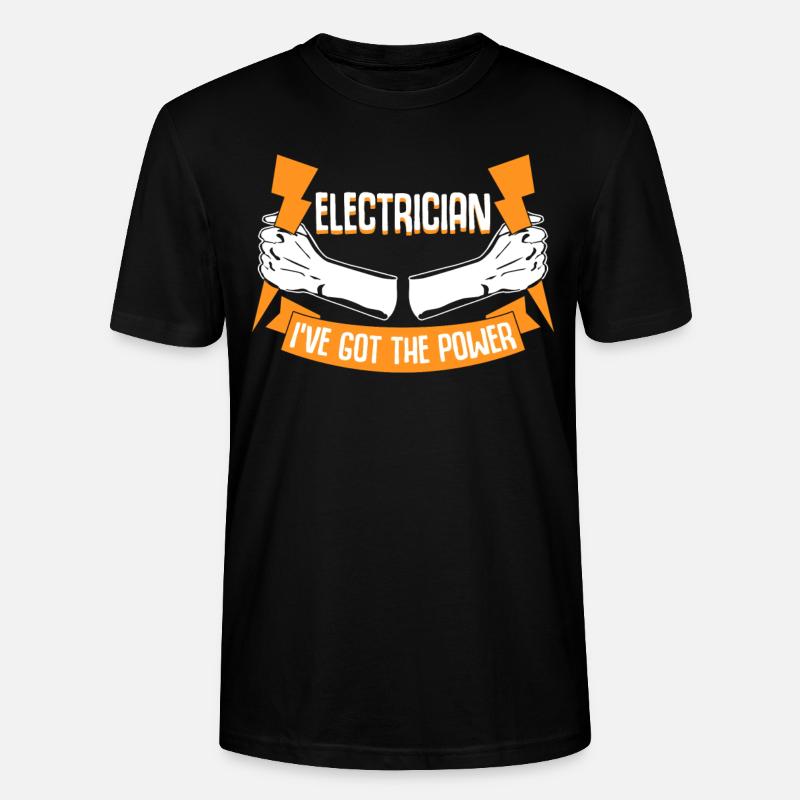 Electrician Electrical Electrical Engineering - Stanley/Stella CRAFTER Unisex Organic T-Shirt - black