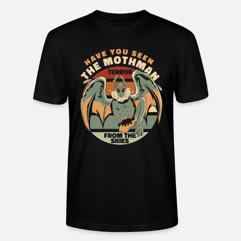 Mothman Monster Mottenmann - Stanley/Stella Unisex Bio-T-Shirt CRAFTER - Schwarz