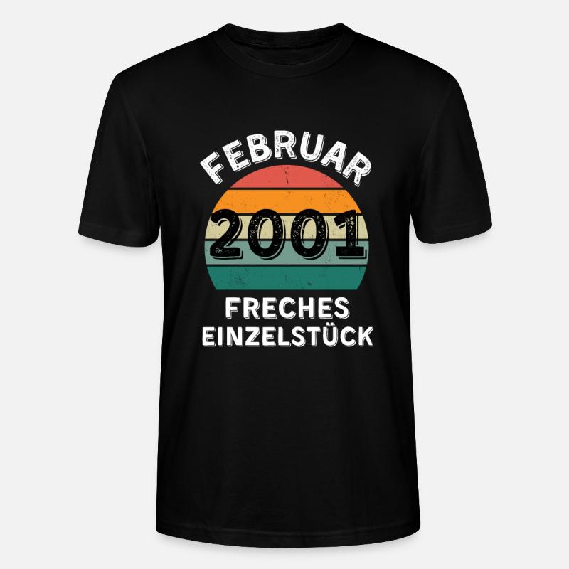 Février 2001 Pièce unique effrontée - T-shirt bio CRAFTER Stanley Stella Unisexe - noir