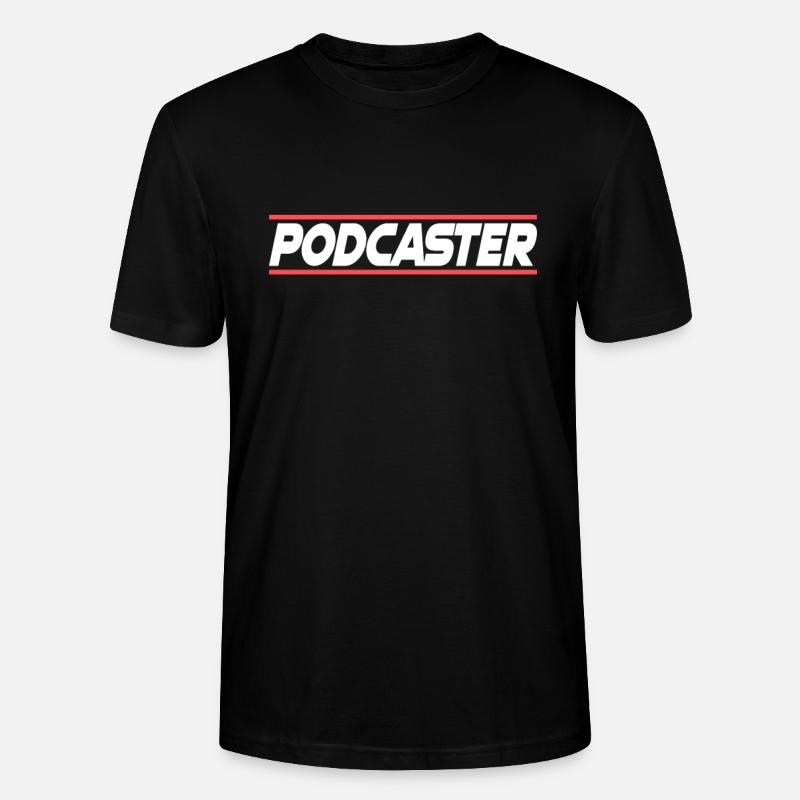 Podcaster Animateur de podcast - T-shirt bio CRAFTER Stanley Stella Unisexe - noir