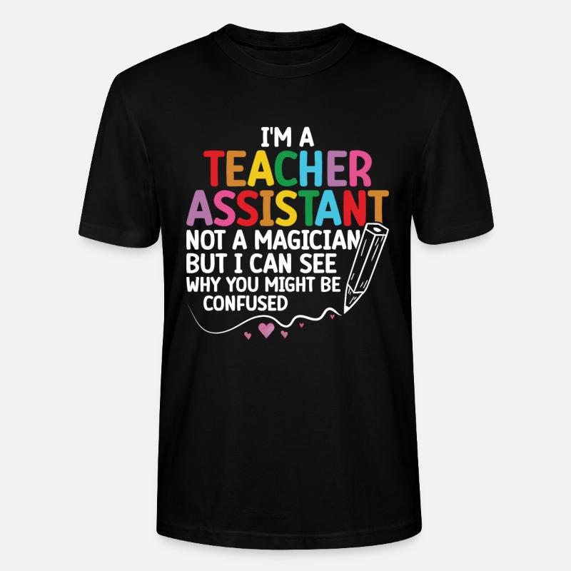 Enseignant -Assistant Directeur d’enseignement - T-shirt bio CRAFTER Stanley Stella Unisexe - noir