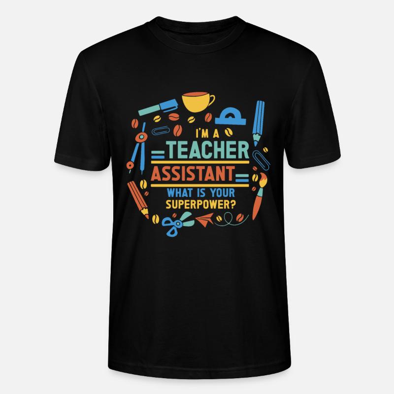 Enseignant -Assistant Directeur d’enseignement - T-shirt bio CRAFTER Stanley Stella Unisexe - noir