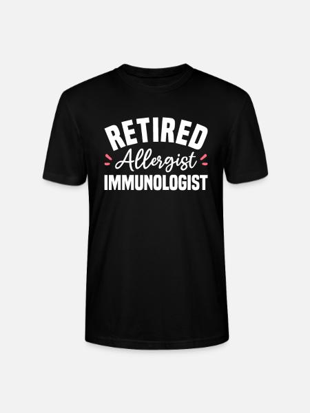 Retired Allergist Immunologist Allergology - Stanley/Stella CRAFTER Unisex Organic T-Shirt - black