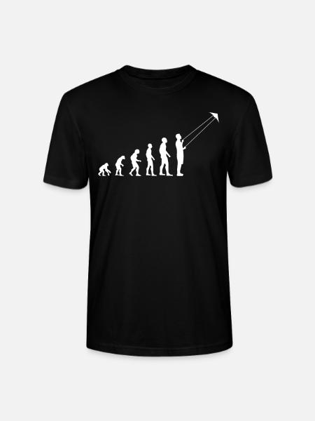Deltaplane Evolution Kite Flying Cadeau - T-shirt bio CRAFTER Stanley Stella Unisexe - noir