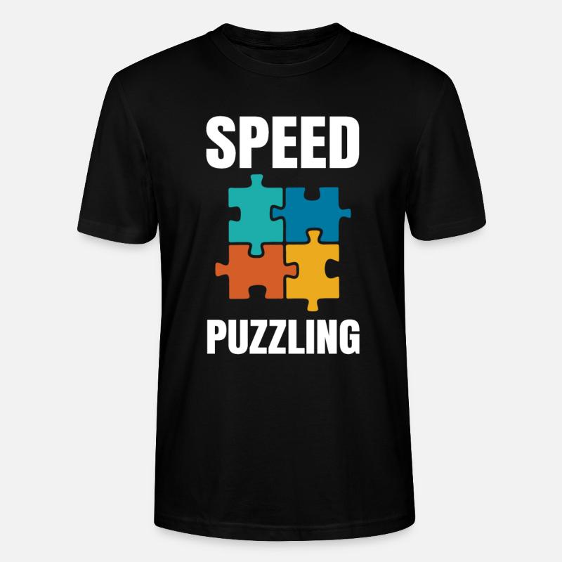 Speed Puzzling - Stanley/Stella Unisex Bio-T-Shirt CRAFTER - Schwarz