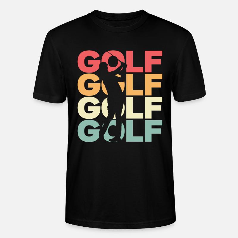 Golf Golf Golf Golf - T-shirt bio CRAFTER Stanley Stella Unisexe - noir