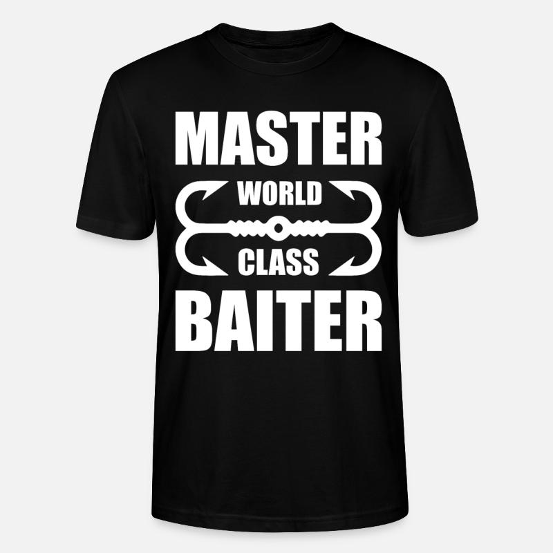 Master World Class Baiter - - Stanley/Stella CRAFTER Unisex Organic T-Shirt - black