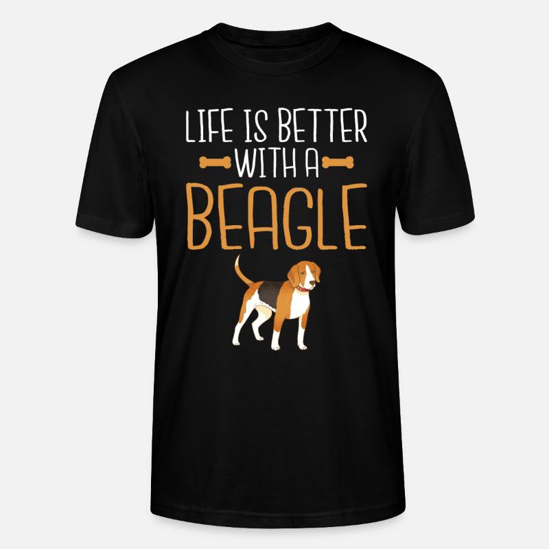 Beagle Geschenk Beagle Besitzer - Stanley/Stella Unisex Bio-T-Shirt CRAFTER - Schwarz