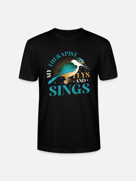 Birdwatcher, Bird lover, Pets - Stanley/Stella CRAFTER Unisex Organic T-Shirt - black