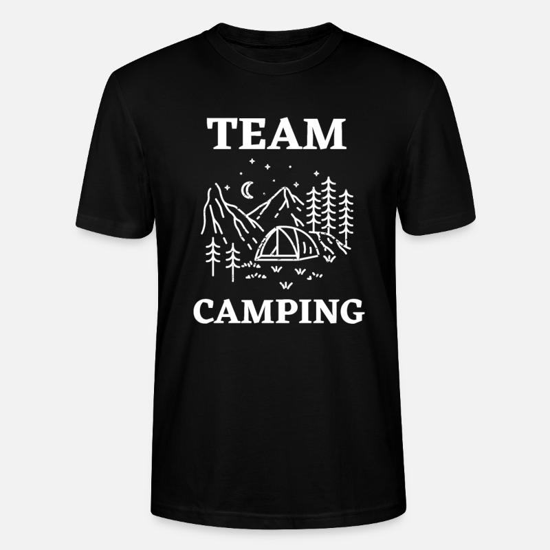 Camping d’équipe - T-shirt bio CRAFTER Stanley Stella Unisexe - noir