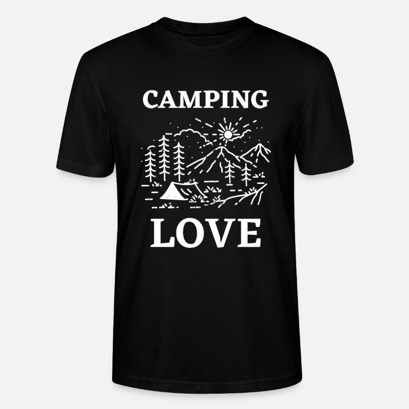 Camping Love - Stanley/Stella Unisex Bio-T-Shirt CRAFTER - Schwarz
