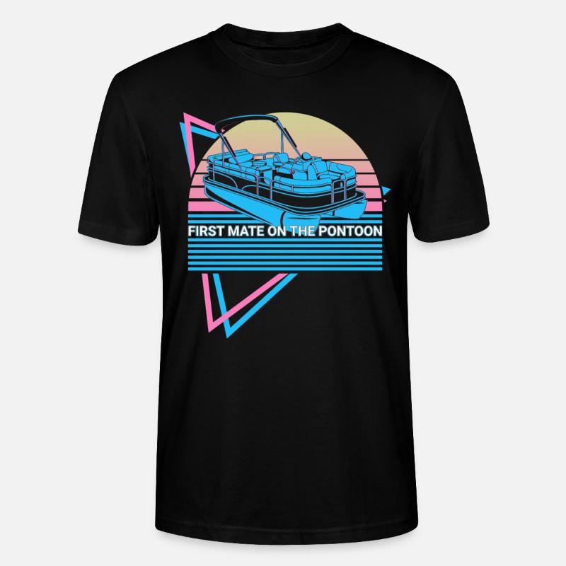 Bootfahren Retro - Stanley/Stella Unisex Bio-T-Shirt CRAFTER - Schwarz
