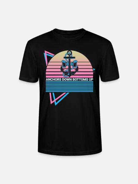 Fun boat ride retro - Stanley/Stella CRAFTER Unisex Organic T-Shirt - black