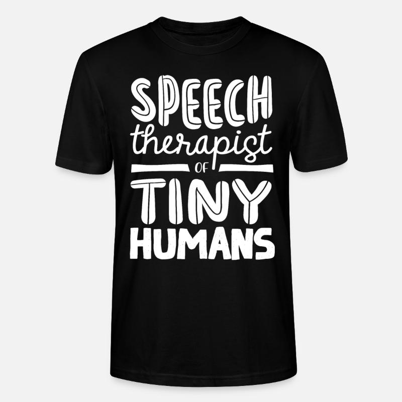 Speech-language pathology, speech-language pathologist - Stanley/Stella CRAFTER Unisex Organic T-Shirt - black