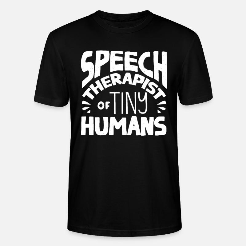 Speech-language pathology, speech-language pathologist - Stanley/Stella CRAFTER Unisex Organic T-Shirt - black