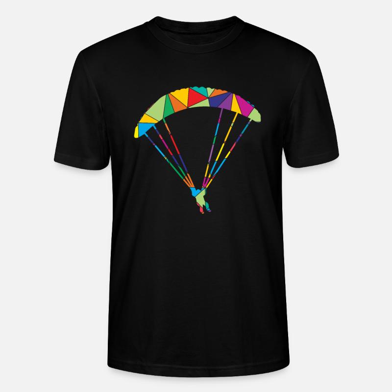 Paragleiter Polygon Gleitschirm - Stanley/Stella Unisex Bio-T-Shirt CRAFTER - Schwarz