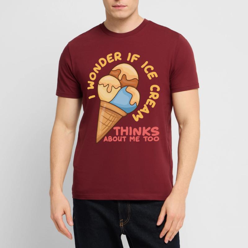 La crème glacée pense à moi Eiscreme Eis T-shirt bio CRAFTER Stanley Stella Unisexe