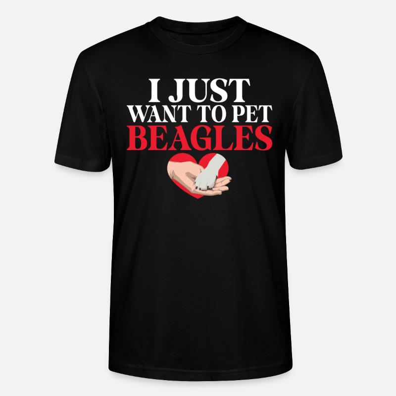 Beagle Geschenk Beagle Besitzer - Stanley/Stella Unisex Bio-T-Shirt CRAFTER - Schwarz