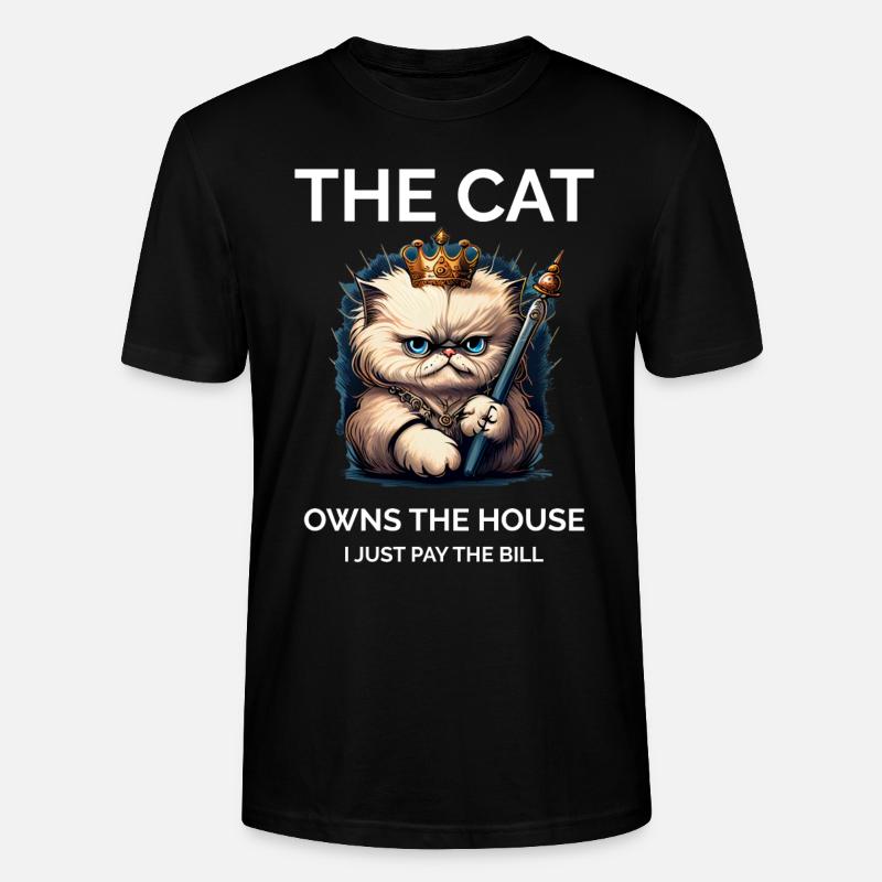 Fier propriétaire de chat - T-shirt bio CRAFTER Stanley Stella Unisexe - noir