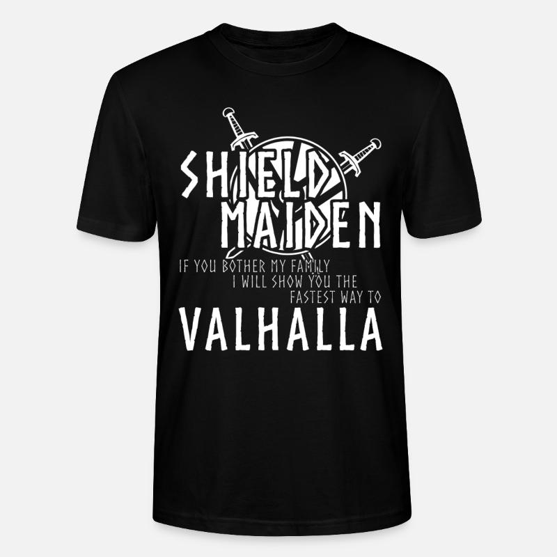 Wikinger Schildmaid - Stanley/Stella Unisex Bio-T-Shirt CRAFTER - Schwarz