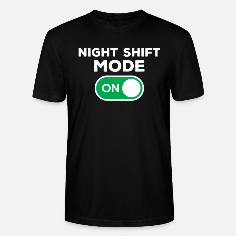 Mode Night Shift activé - T-shirt bio CRAFTER Stanley Stella Unisexe - noir