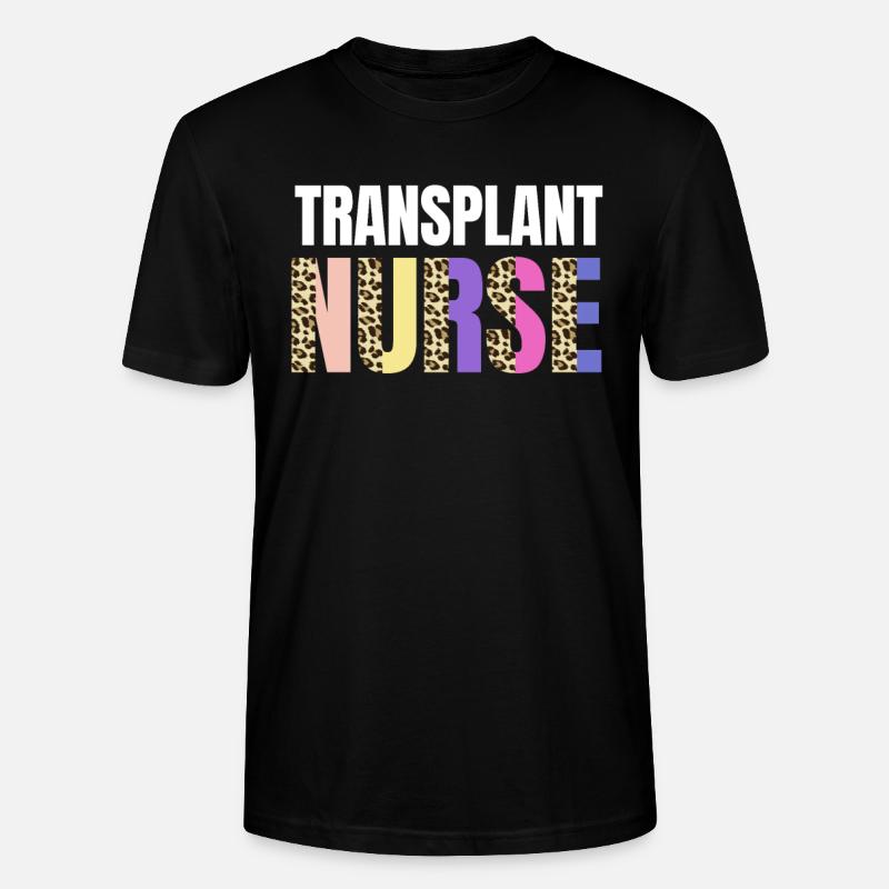 Mignon transplant infirmière léopard - T-shirt bio CRAFTER Stanley Stella Unisexe - noir