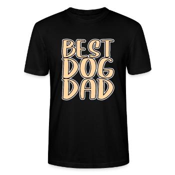 Meilleur père de chien - T-shirt bio CRAFTER Stanley Stella Unisexe - noir - Devant - Alina (178cm) & Michal (187cm)