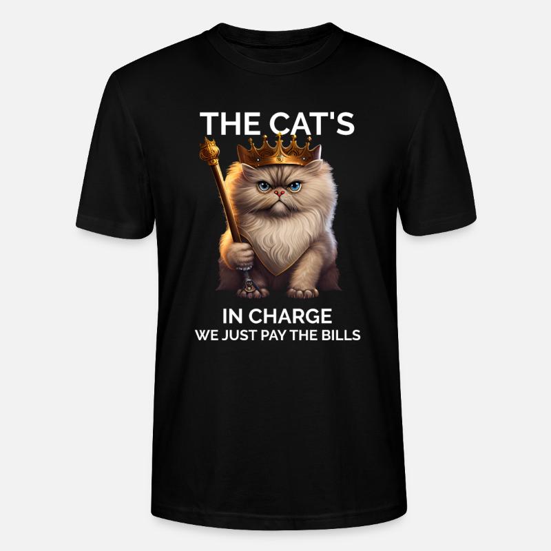 Cat Lady - Drôle - T-shirt bio CRAFTER Stanley Stella Unisexe - noir