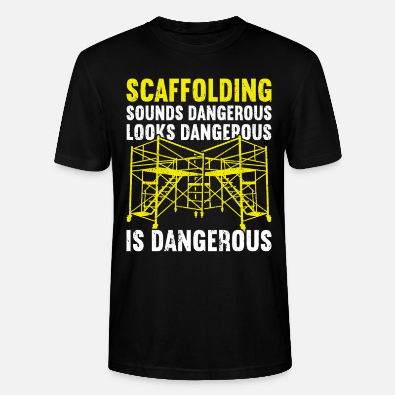 Échafaudage Échafaudage - T-shirt bio CRAFTER Stanley Stella Unisexe - noir