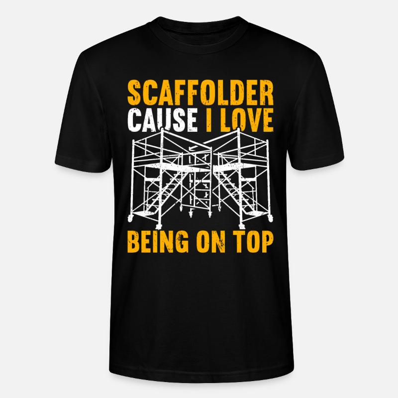 Échafaudage Échafaudage - T-shirt bio CRAFTER Stanley Stella Unisexe - noir