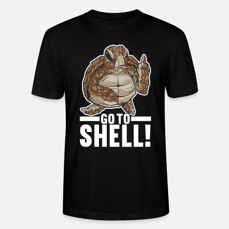 Angry Turtle - Stanley/Stella Unisex Bio-T-Shirt CRAFTER - Schwarz