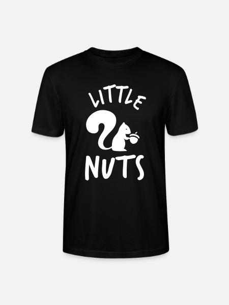 Squirrel Little Nuts - Stanley/Stella CRAFTER Unisex Organic T-Shirt - black