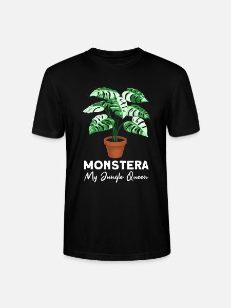 Monstera My Jungle Queen - Stanley/Stella CRAFTER Unisex Organic T-Shirt - black