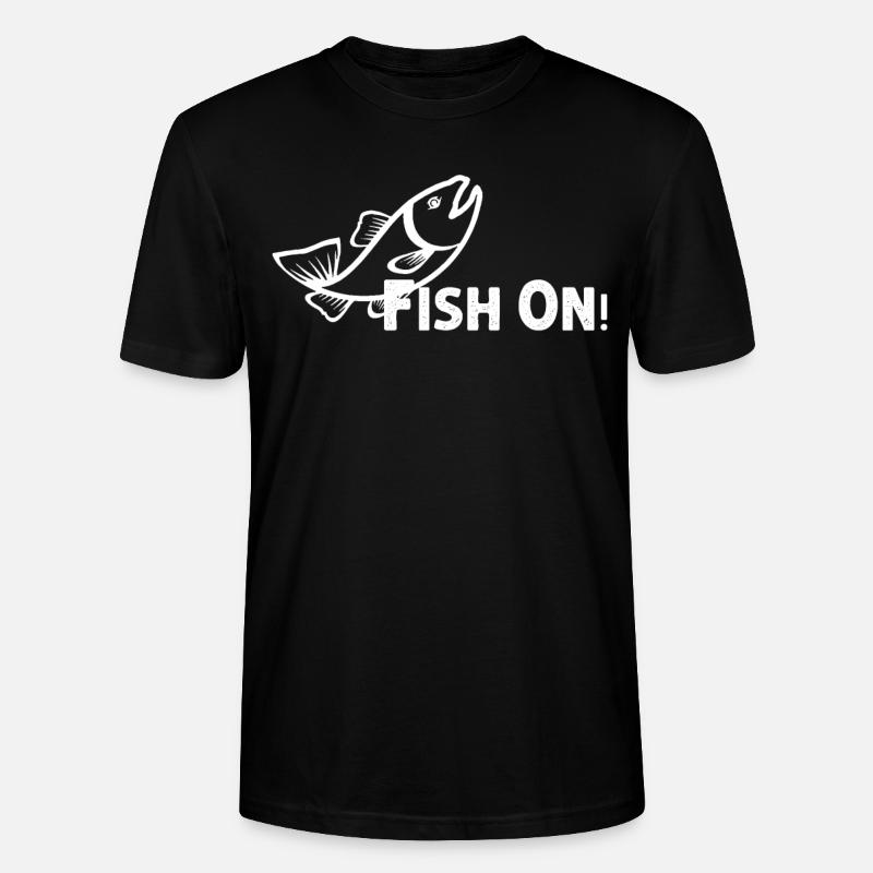 Pêcher sur - - T-shirt bio CRAFTER Stanley Stella Unisexe - noir