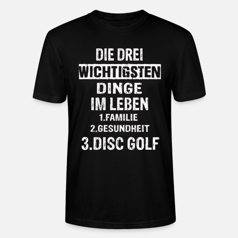 Disc Golf - Stanley/Stella Unisex Bio-T-Shirt CRAFTER - Schwarz