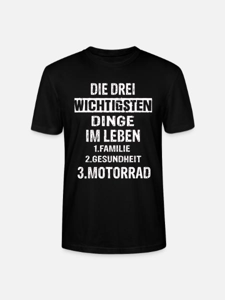 Motorrad - Stanley/Stella Unisex Bio-T-Shirt CRAFTER - Schwarz