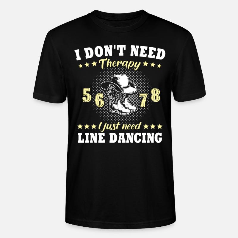 Line Dancing - Stanley/Stella Unisex Bio-T-Shirt CRAFTER - Schwarz