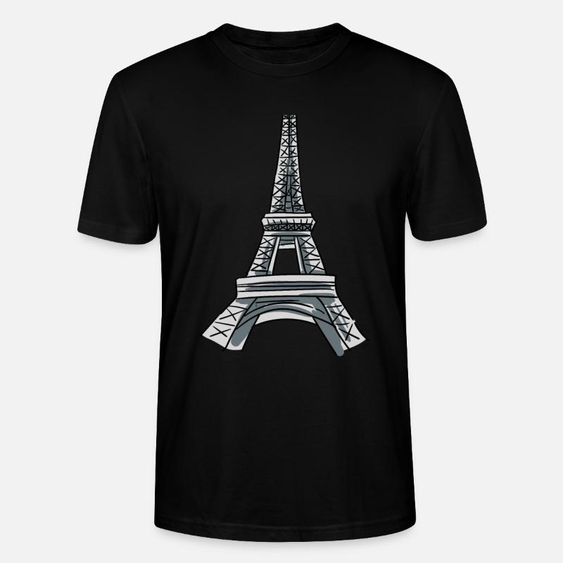 Eiffelturm Kostüm - Stanley/Stella Unisex Bio-T-Shirt CRAFTER - Schwarz