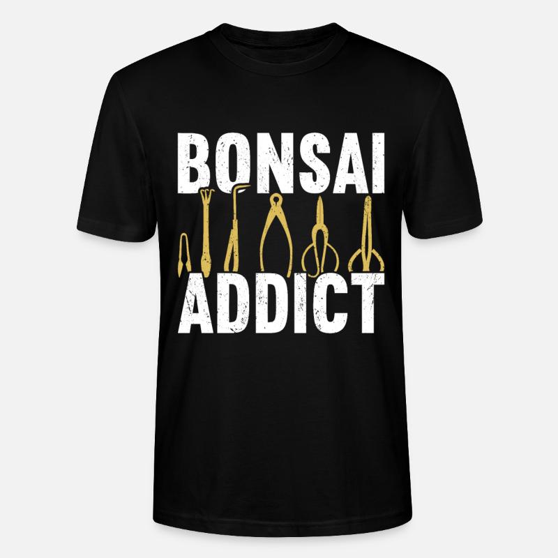 Bonsai-Baum - Stanley/Stella Unisex Bio-T-Shirt CRAFTER - Schwarz