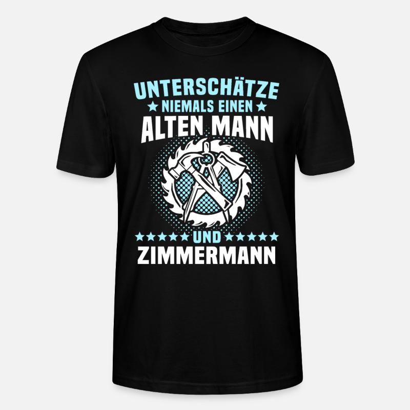 Zimmermann Zimmerer - Stanley/Stella Unisex Bio-T-Shirt CRAFTER - Schwarz