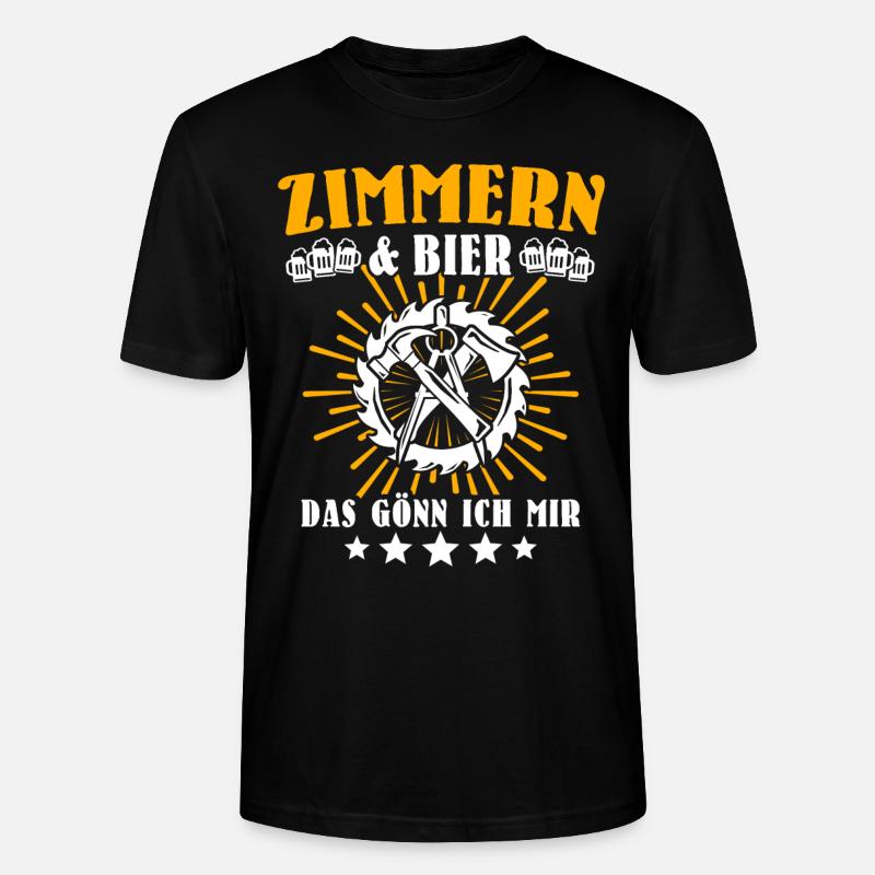 Zimmermann Zimmerer - Stanley/Stella Unisex Bio-T-Shirt CRAFTER - Schwarz