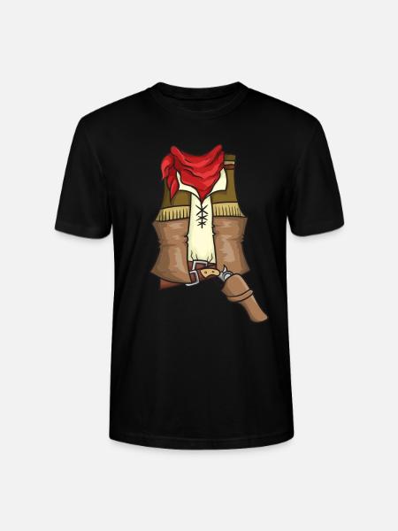 Cowboy Costume - Stanley/Stella CRAFTER Unisex Organic T-Shirt - black