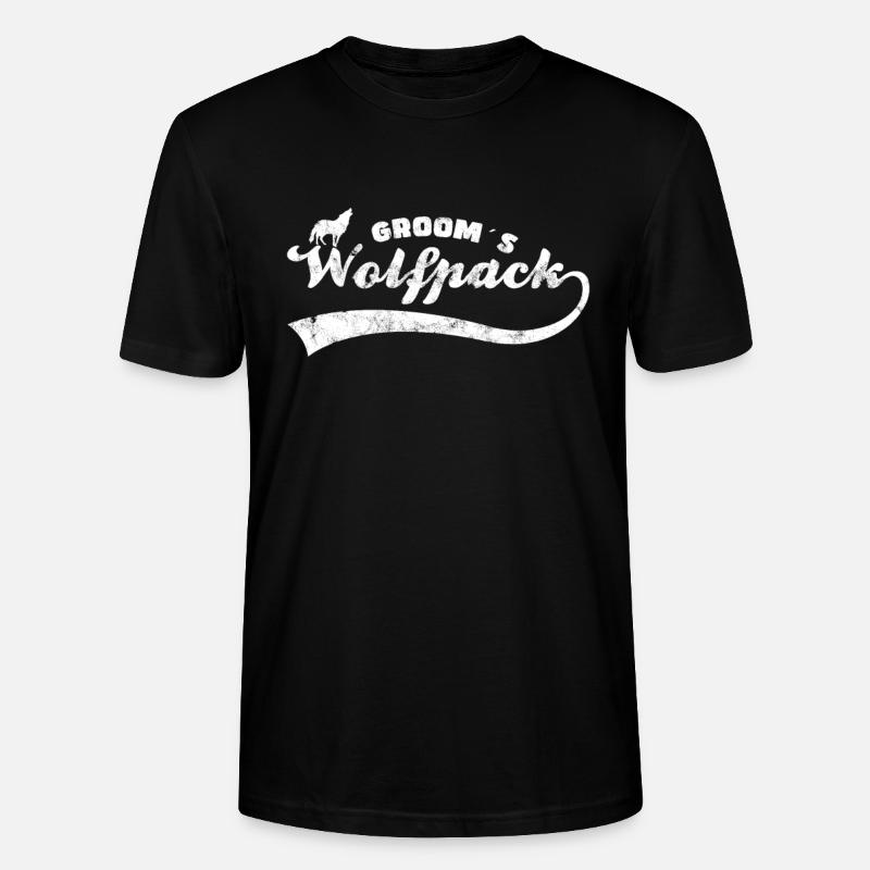 Bräutigam`s Wolfsrudel - Stanley/Stella Unisex Bio-T-Shirt CRAFTER - Schwarz