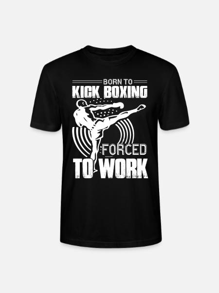 Kickboxing Born To Kickboxing - Stanley/Stella CRAFTER Unisex Organic T-Shirt - black